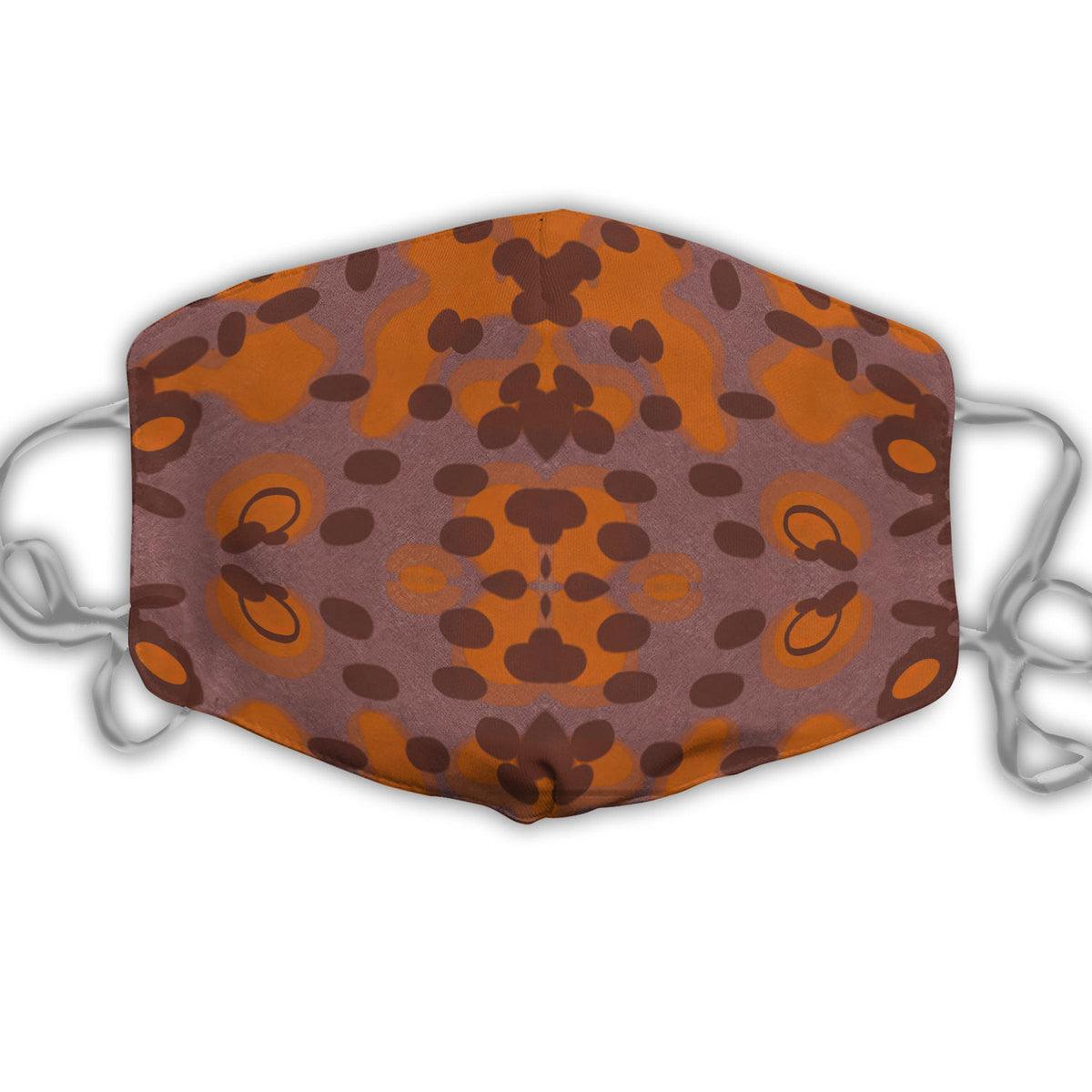 German WWII Plane Tree (Platanenmuster) Autumn Camo Face Mask - DucG