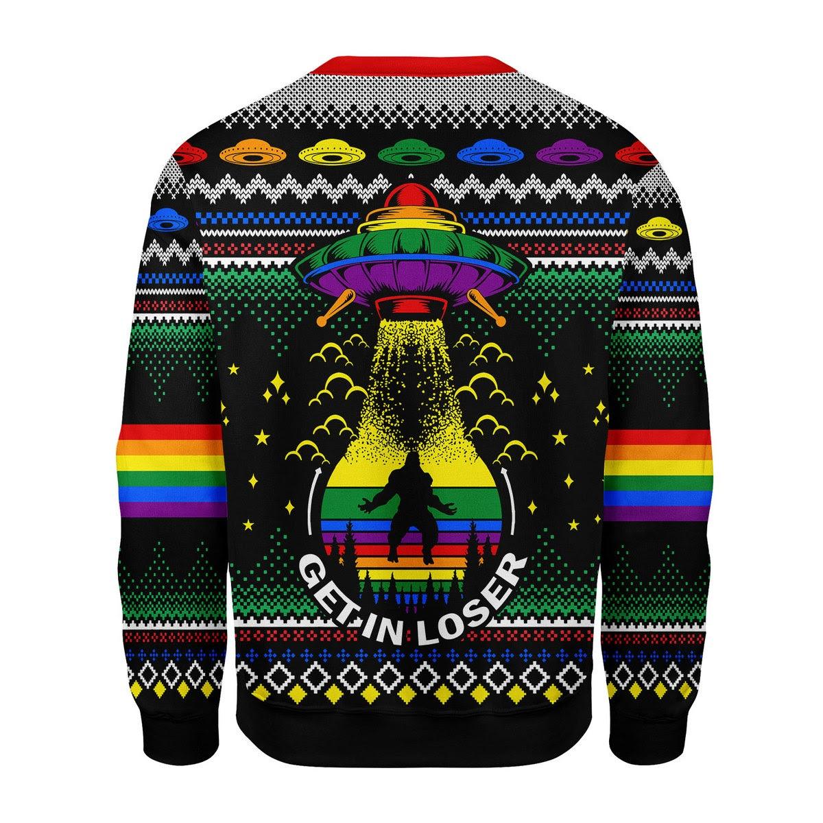 Get In Loser Christmas Sweater - DucG