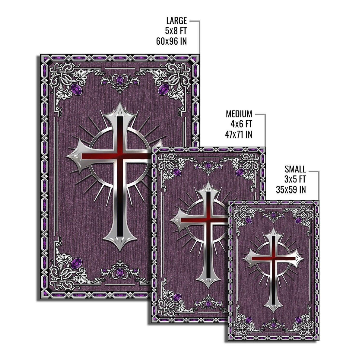 Gothic Cross Rug - DucG