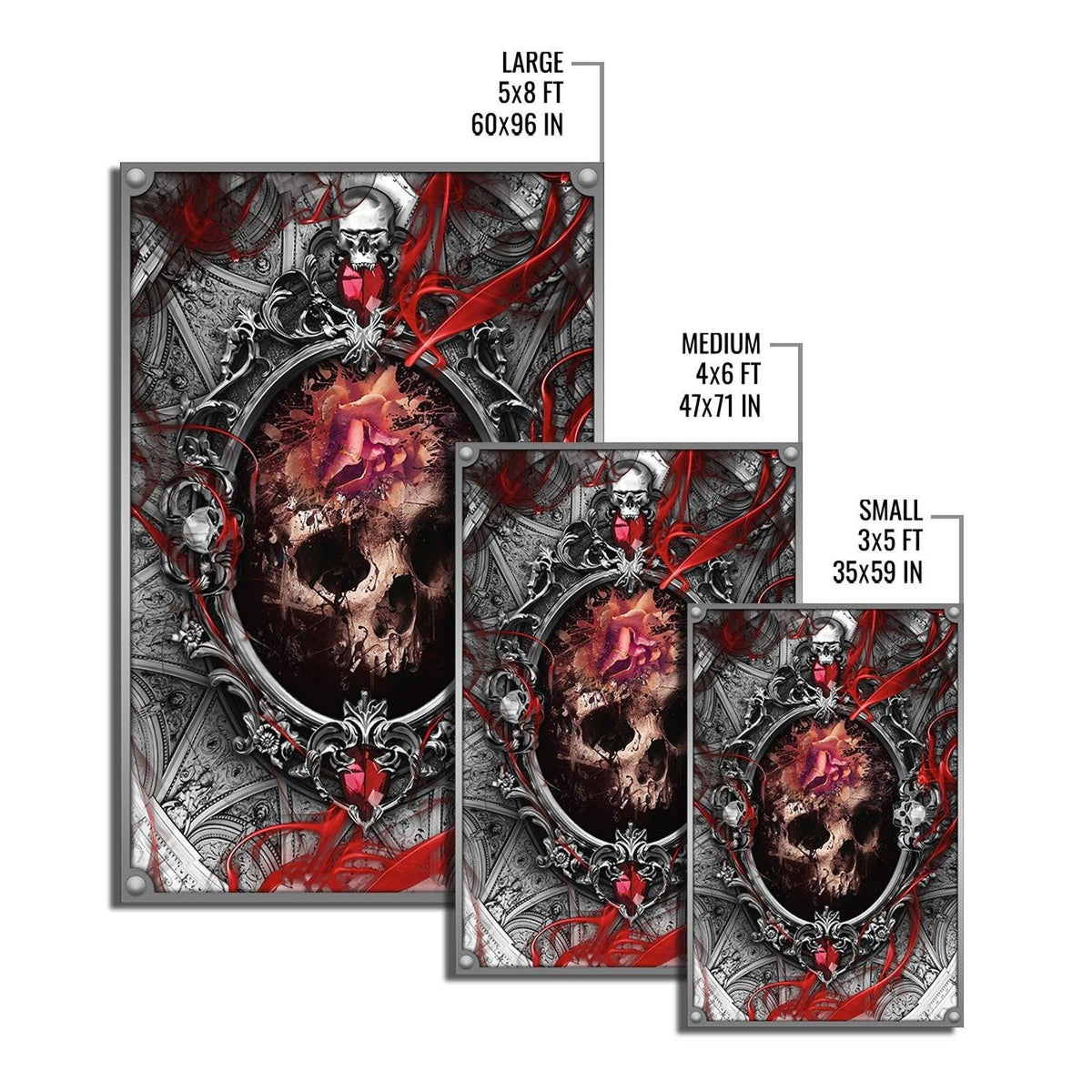 Gothic Skull Rug - DucG