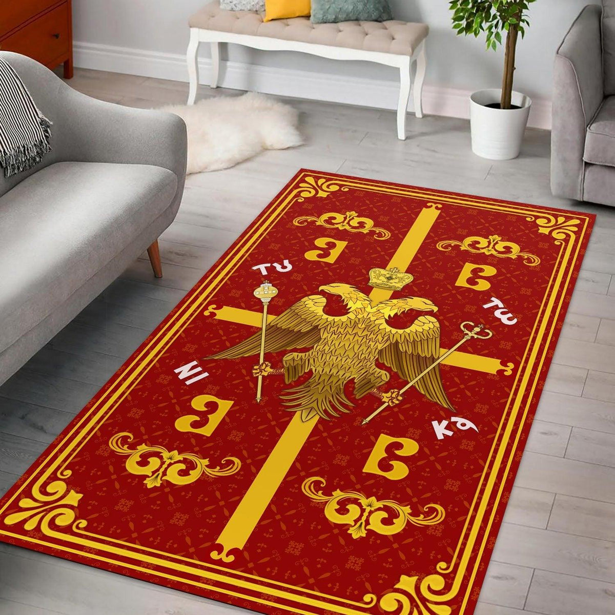 Greek Eagle Symbol Rug - DucG