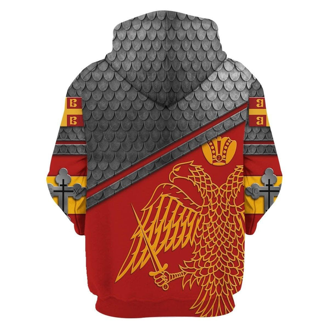 Greek Eagle Symbol Zip Hoodie - OodieGang