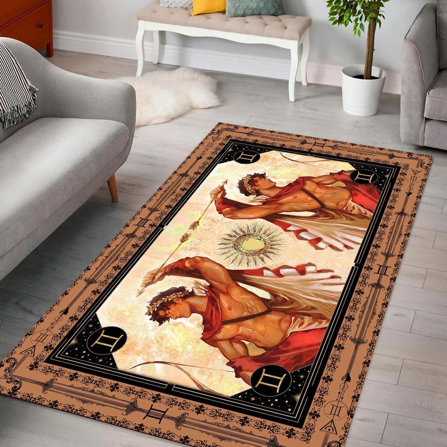 Greek Mythology Apollo Gemini Zodiac Rug - DucG