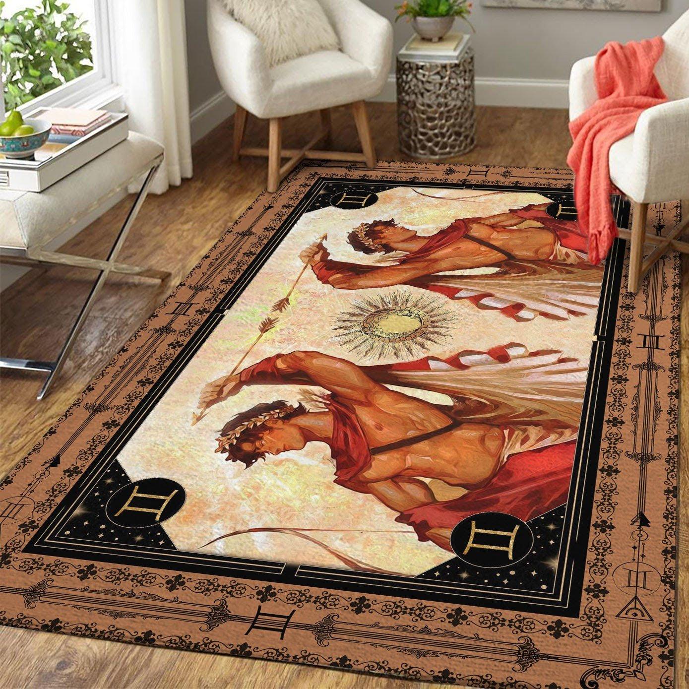 Greek Mythology Apollo Gemini Zodiac Rug - DucG