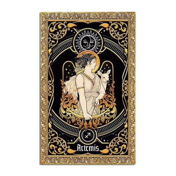 Greek Mythology Artemis Sagittarius Zodiac Rug - DucG