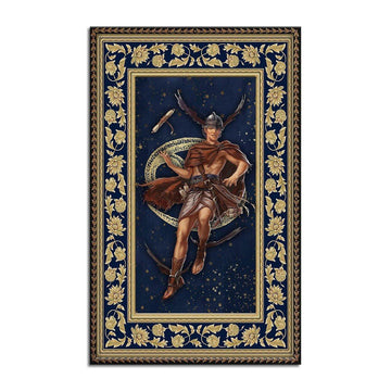 Greek Mythology Hermes Cancer Zodiac Rug - DucG