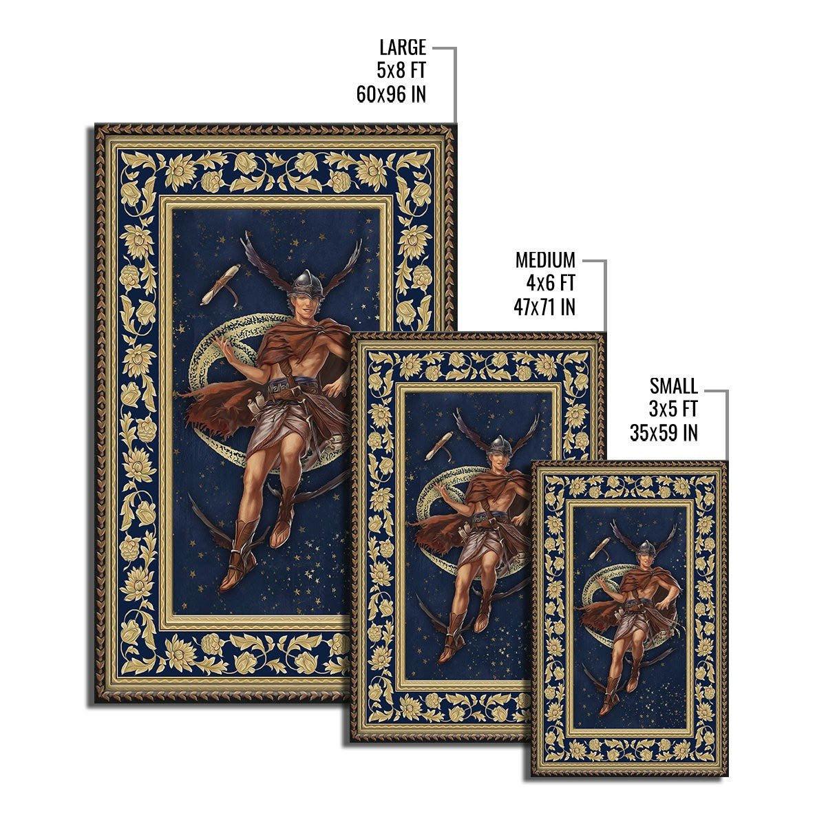Greek Mythology Hermes Cancer Zodiac Rug - DucG