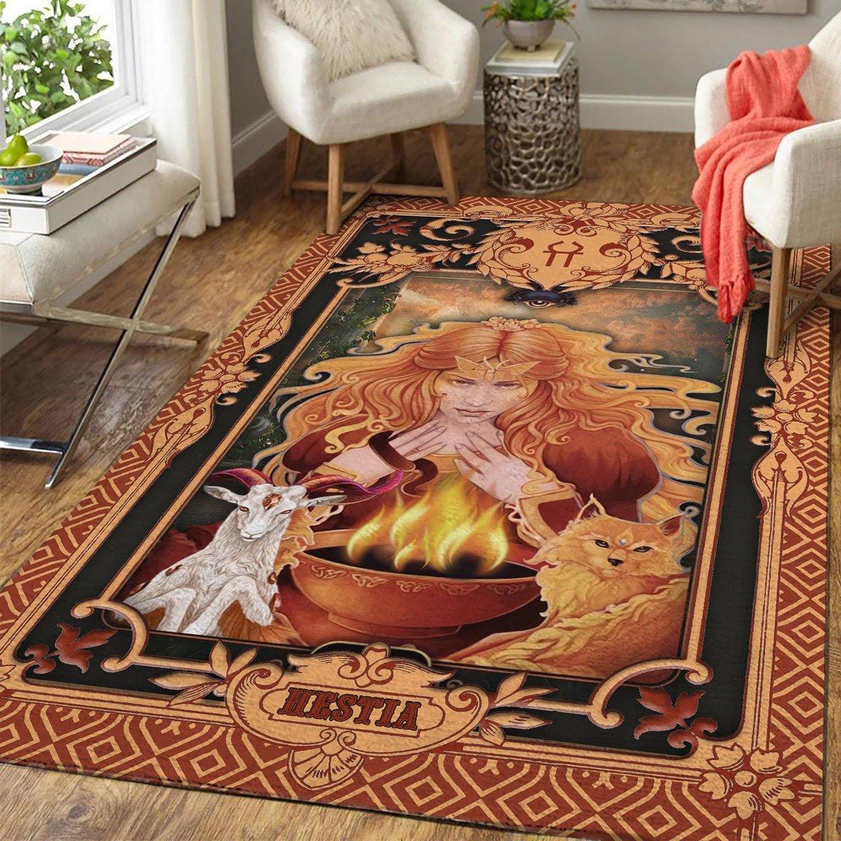 Greek Mythology Hestia Capricorn Zodiac Rug - DucG