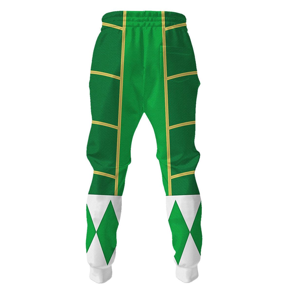 Green Ranger Mighty Morphin Cosplay Hoodies Sweatshirt T-shirt Hawaiian - Gearhomie.com