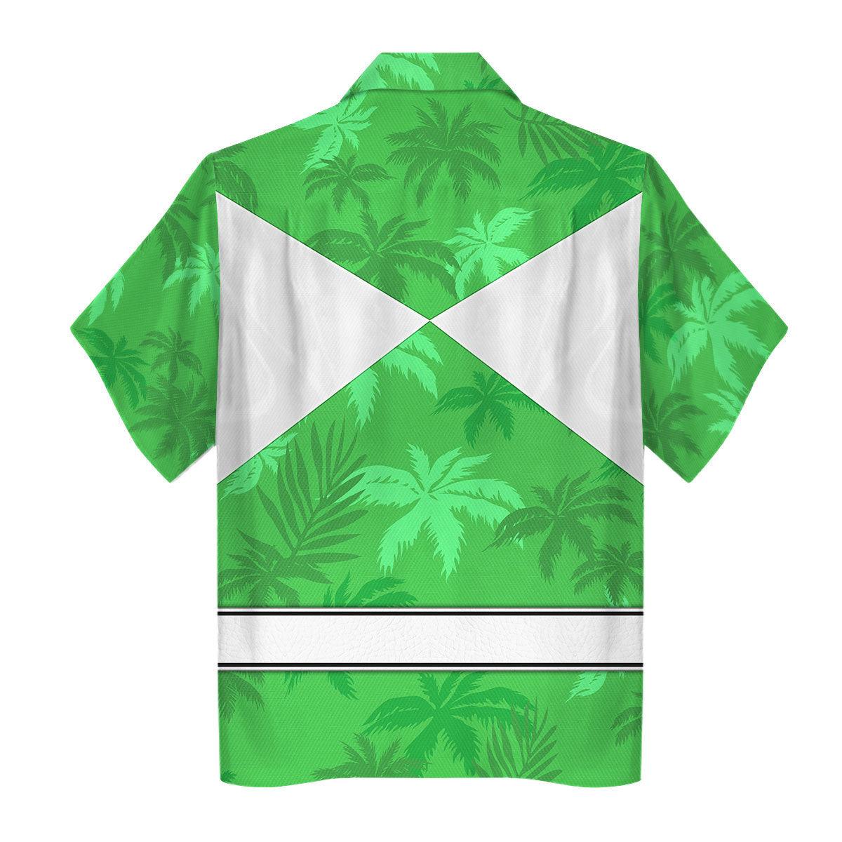 Green Ranger x Tommy Vercetti Hawaiian Shirt Beach Shorts - Gearhomie.com