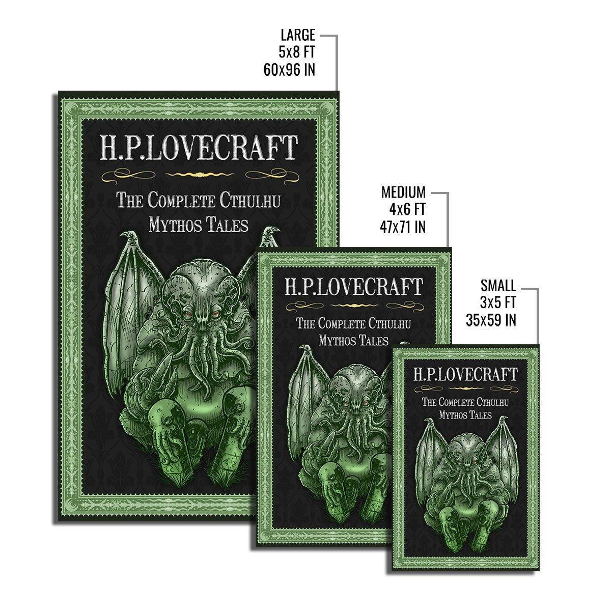H.P.Lovecraft The Complete Cthulhu Mythos Tales Rug - OodieGang