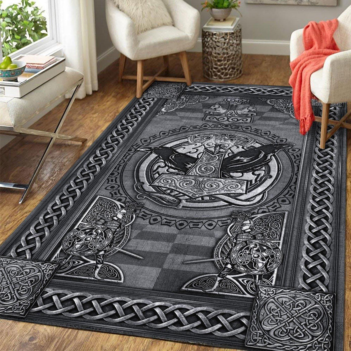Hammer Symbol Viking Rug - DucG