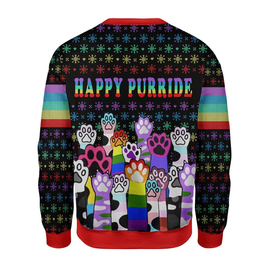 Happy Purride LGBT Christmas Sweater - DucG