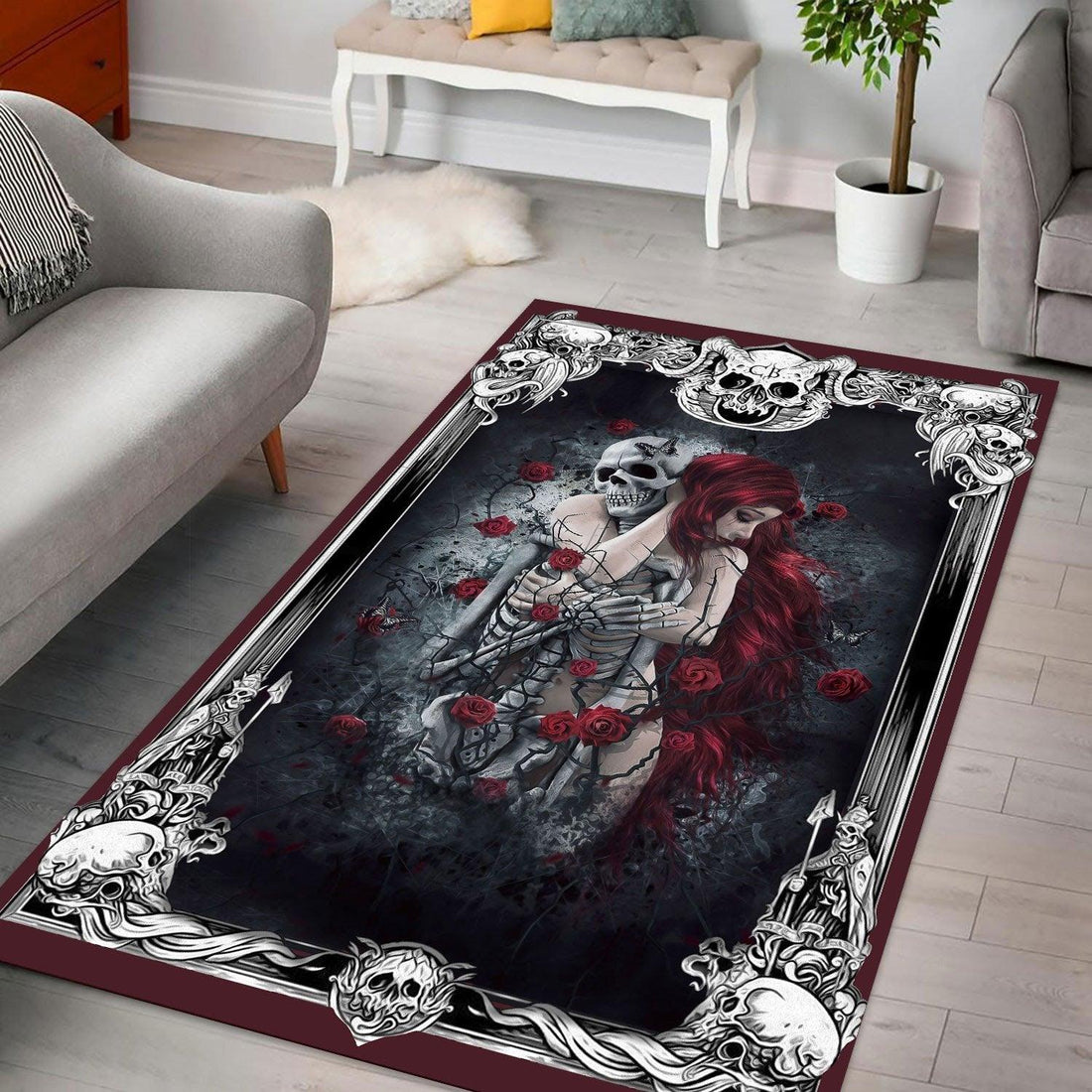 Hated By Many Loved By Plenty Heart Rug - DucG
