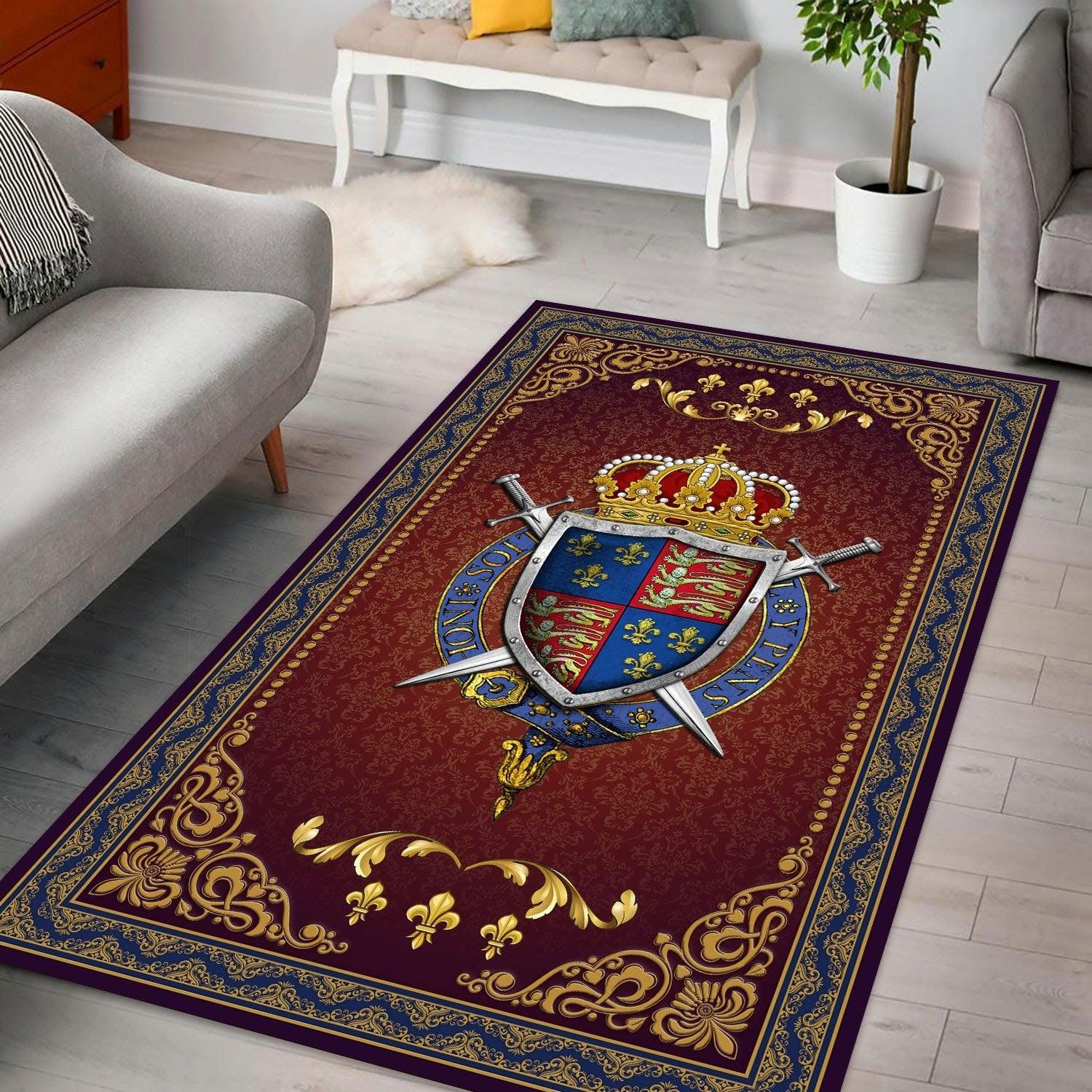 Henry V Coat Of Arms Rug - DucG