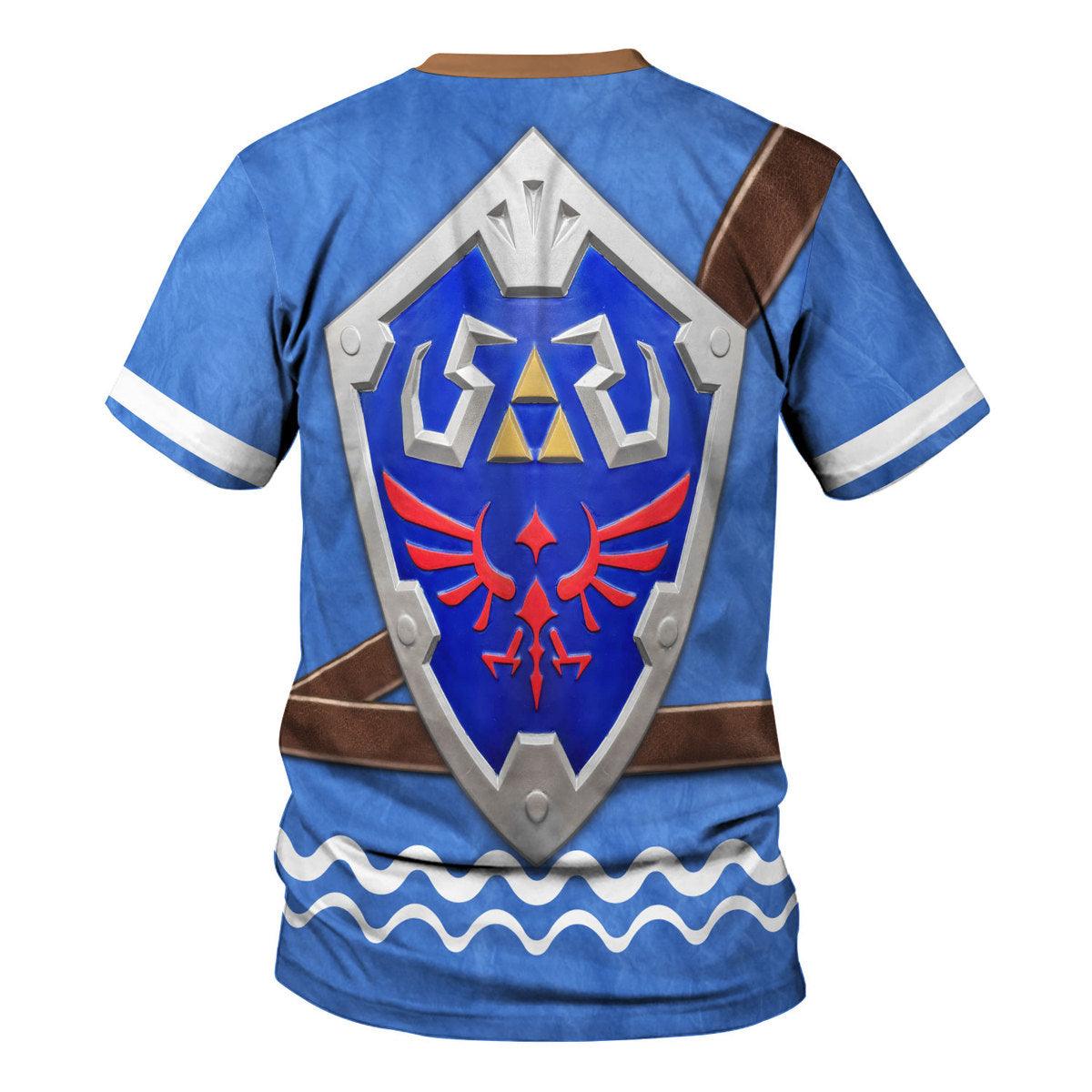 Hero's Clothes - Wind Waker Attire Shield Unisex Hoodie Sweatshirt T-shirt Sweatpants Cosplay - Gearhomie.com