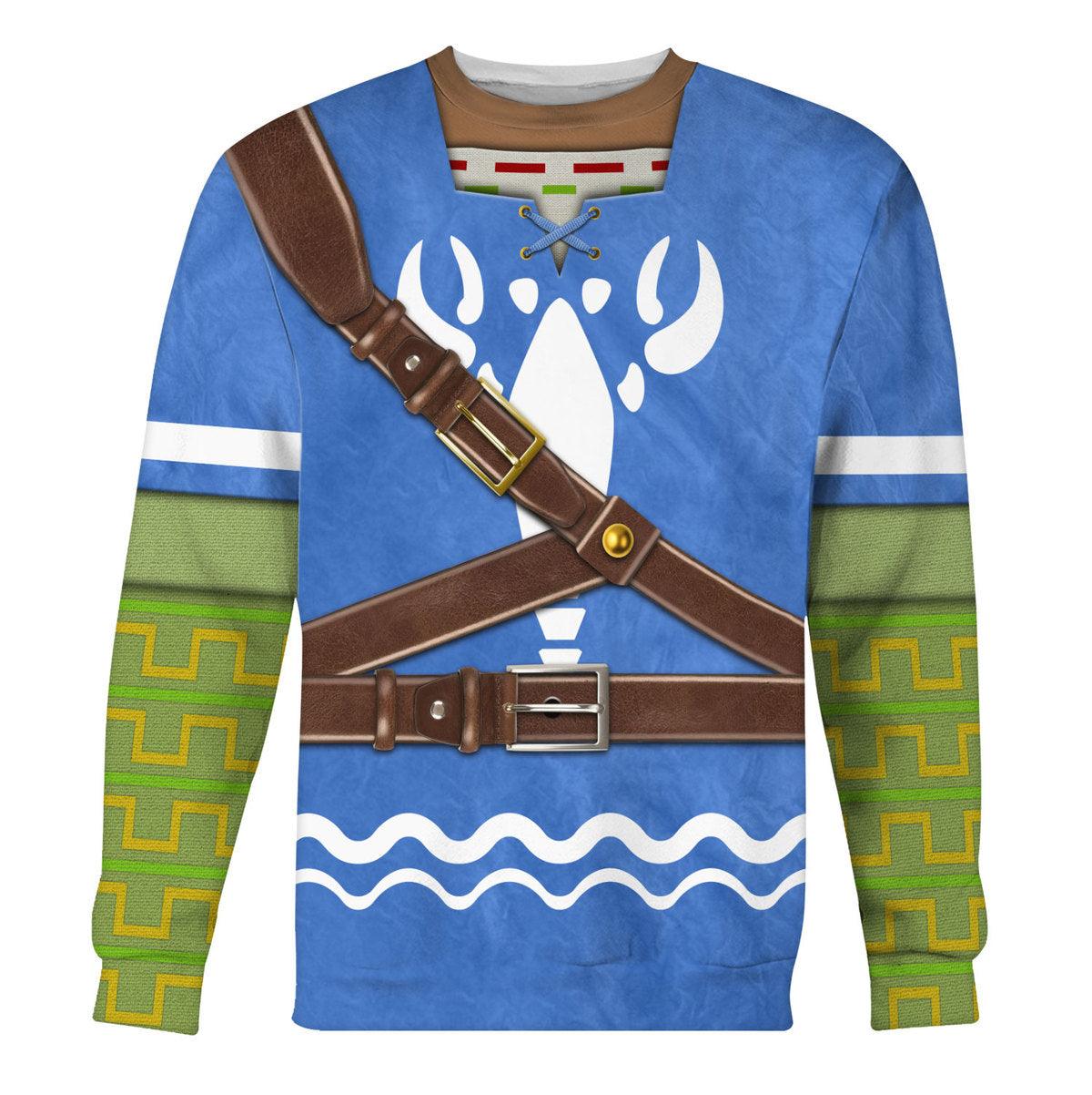 Hero's Clothes - Wind Waker Attire Shield Unisex Hoodie Sweatshirt T-shirt Sweatpants Cosplay - Gearhomie.com