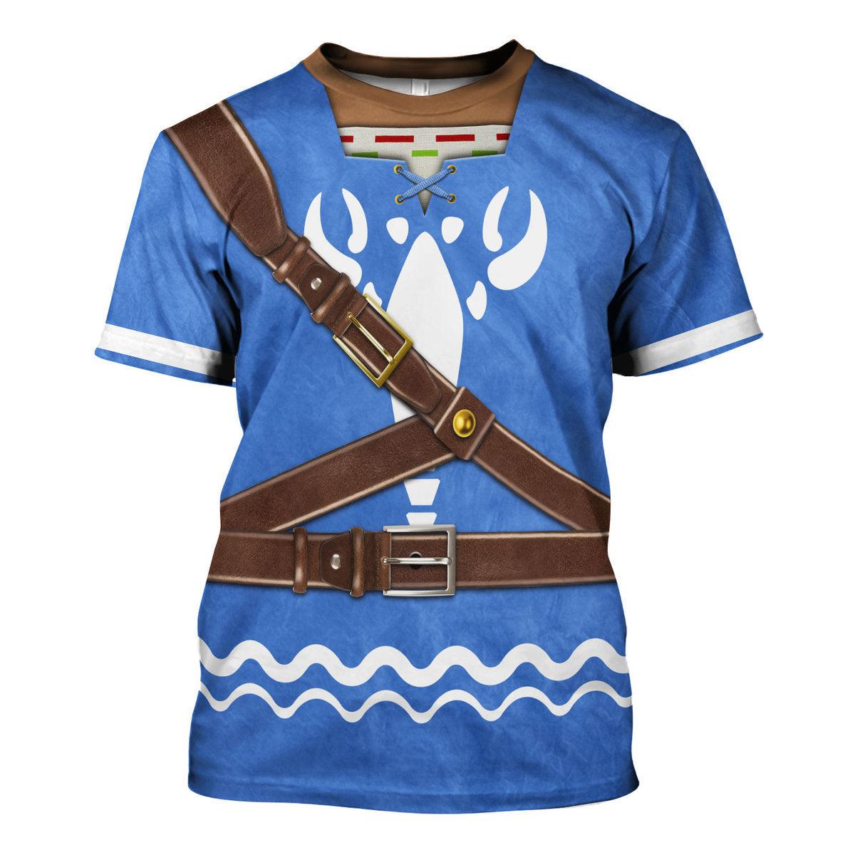 Hero's Clothes - Wind Waker Attire Shield Unisex Hoodie Sweatshirt T-shirt Sweatpants Cosplay - Gearhomie.com