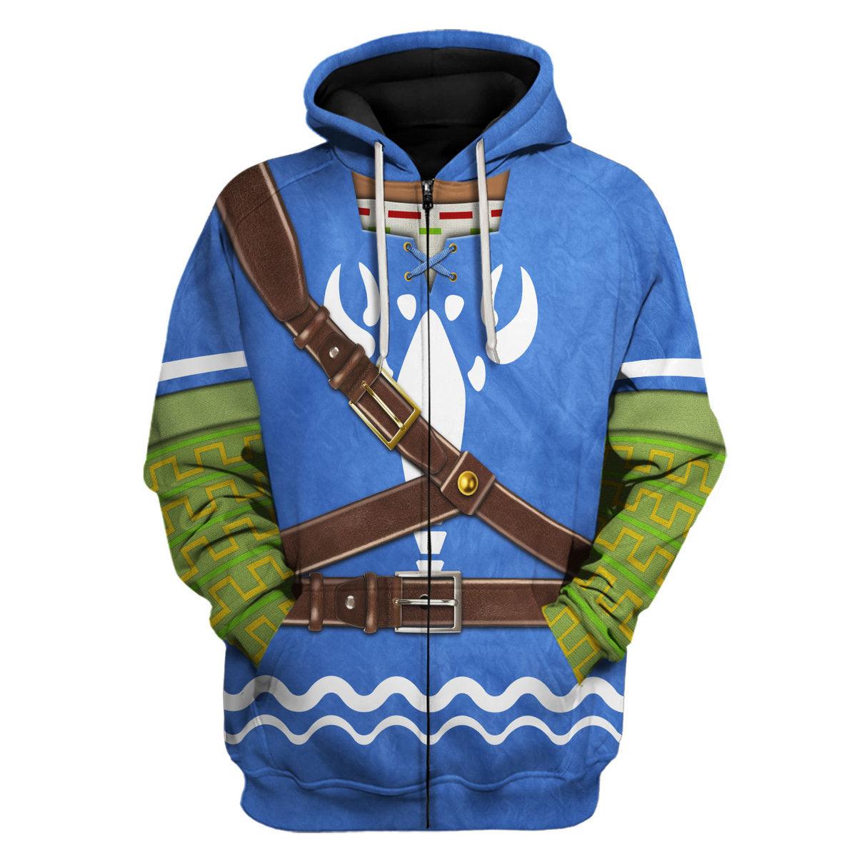 Hero's Clothes - Wind Waker Attire Shield Unisex Hoodie Sweatshirt T-shirt Sweatpants Cosplay - Gearhomie.com