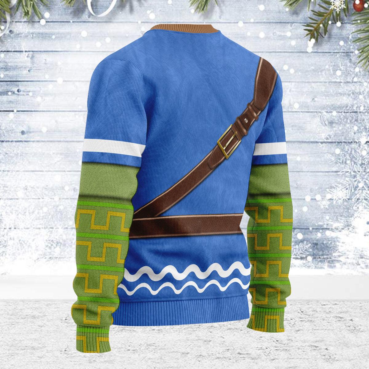 Heros Clothes Wind Waker Themed Costume Unisex Christmas Wool Sweater - Gearhomie.com