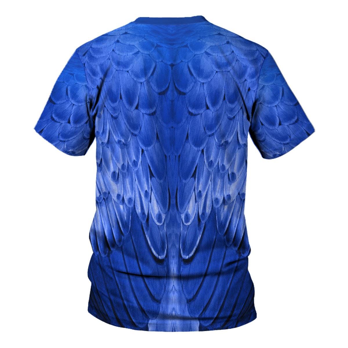 Hyacinth Macaw Animal Cosplay T-shirt Hoodie Sweatpants Apparel - DucG