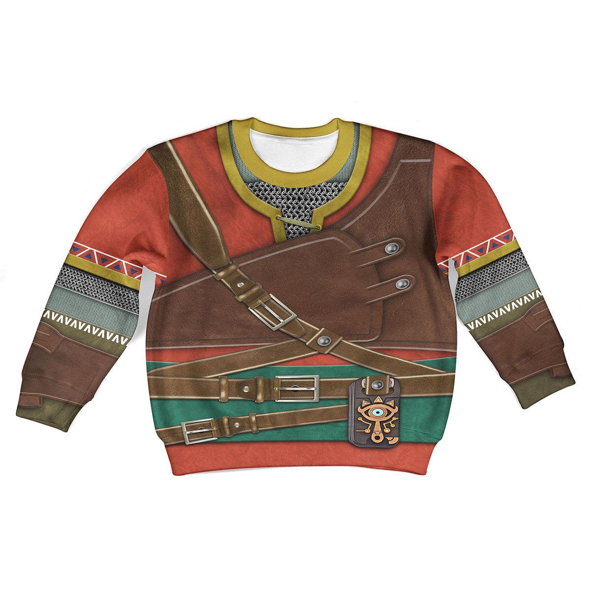 Hylian Armor Kid Tops Hoodie Sweatshirt T-Shirt - Gearhomie.com