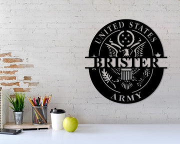 YMskins Custom National Guard Name Sign Wall Art