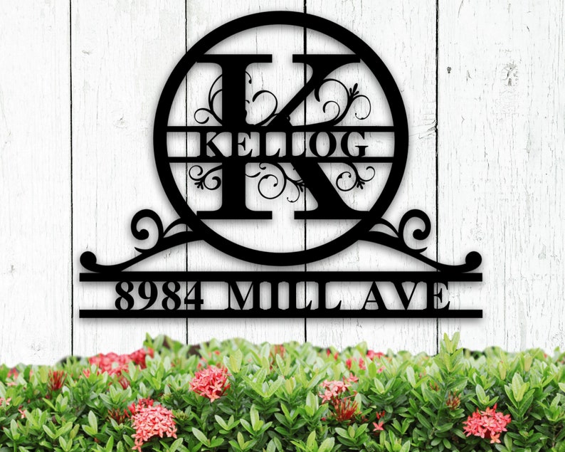 YMskins Custom Family Name Metal Sign Wall Art