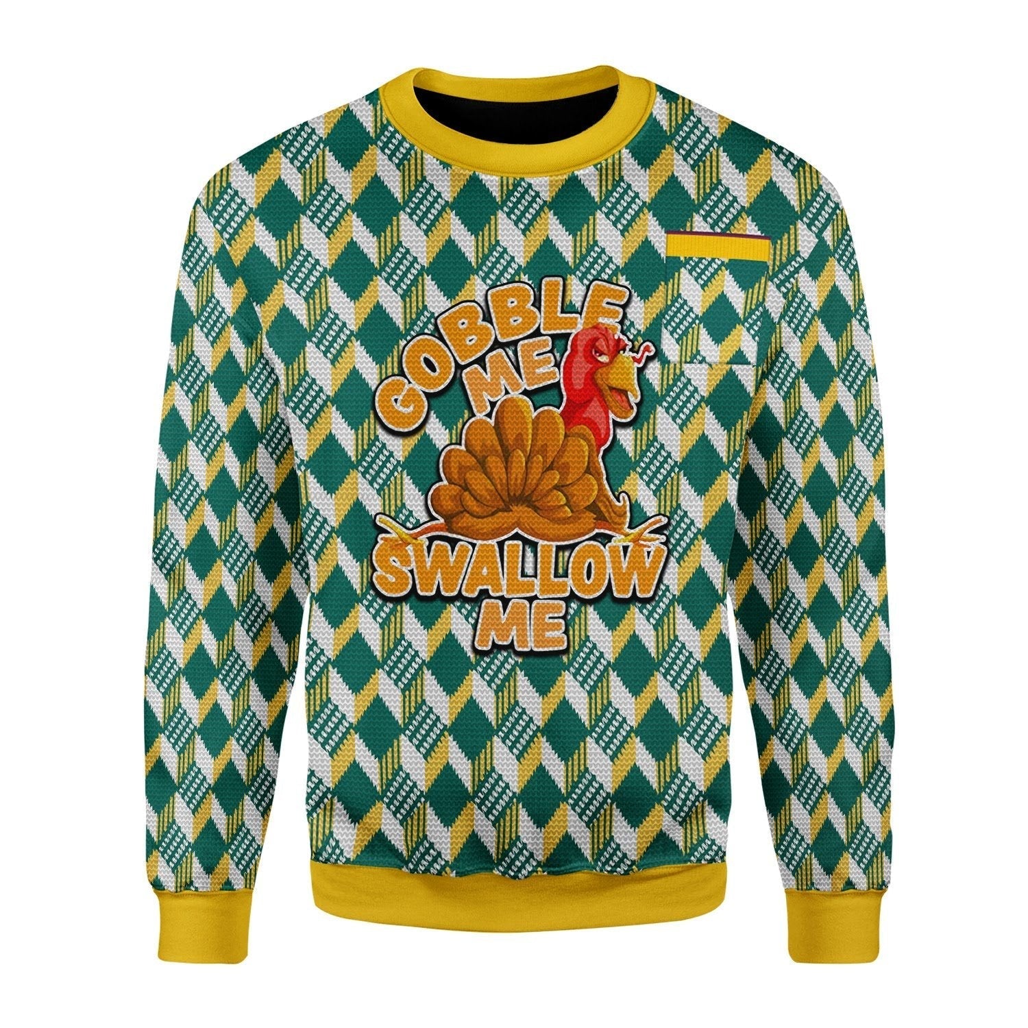 YMskins Christmas Sweater Gobble Me Swallow Me 3D Apparel