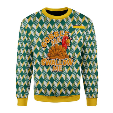 YMskins Christmas Sweater Gobble Me Swallow Me 3D Apparel