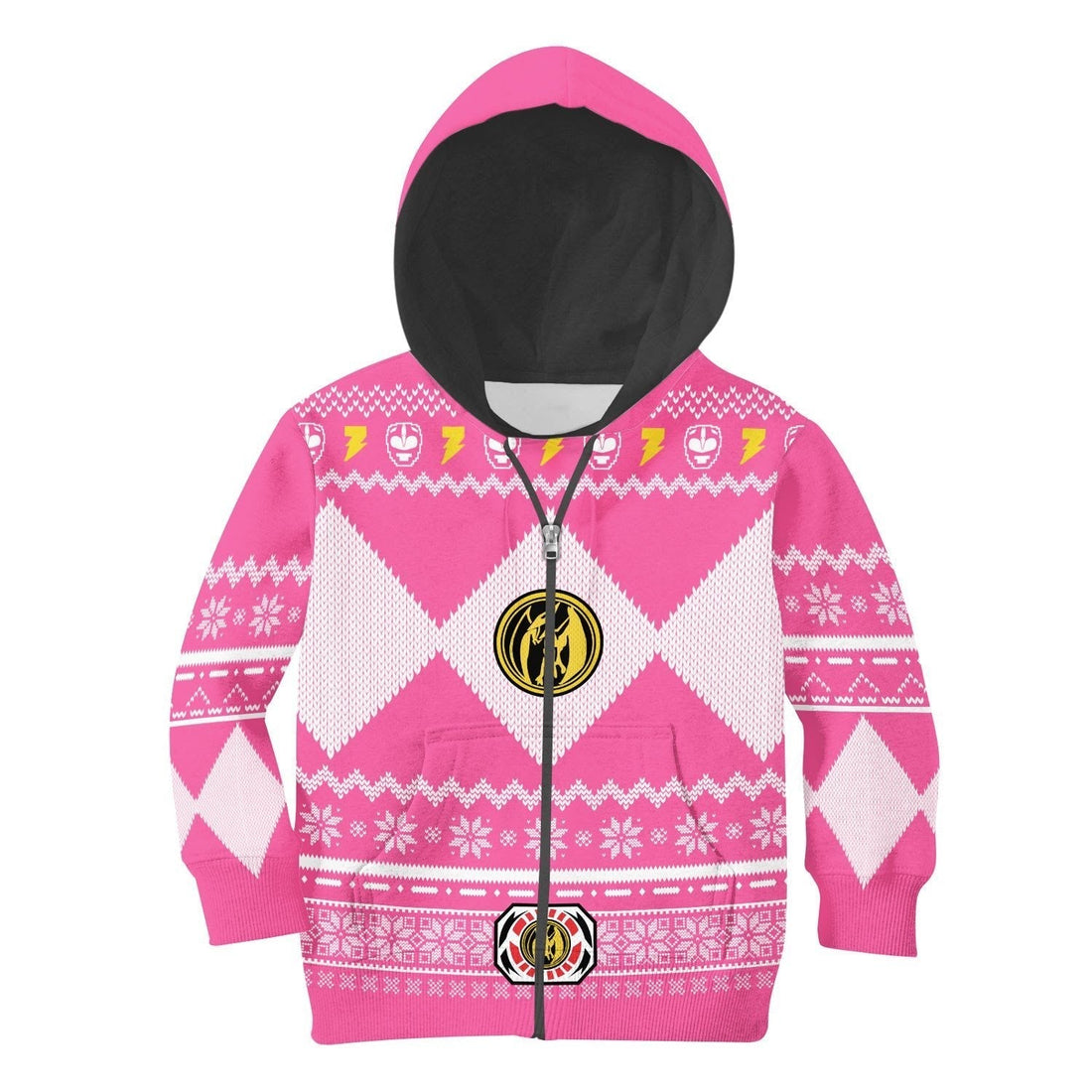 Gearhomies Kid Zip Hoodie Kid Pink Mighty