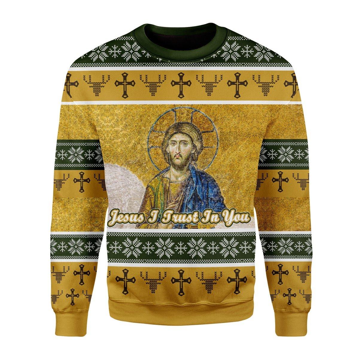 Jesus I Trust In You Christmas Sweater - DucG