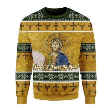 Jesus I Trust In You Christmas Sweater - DucG