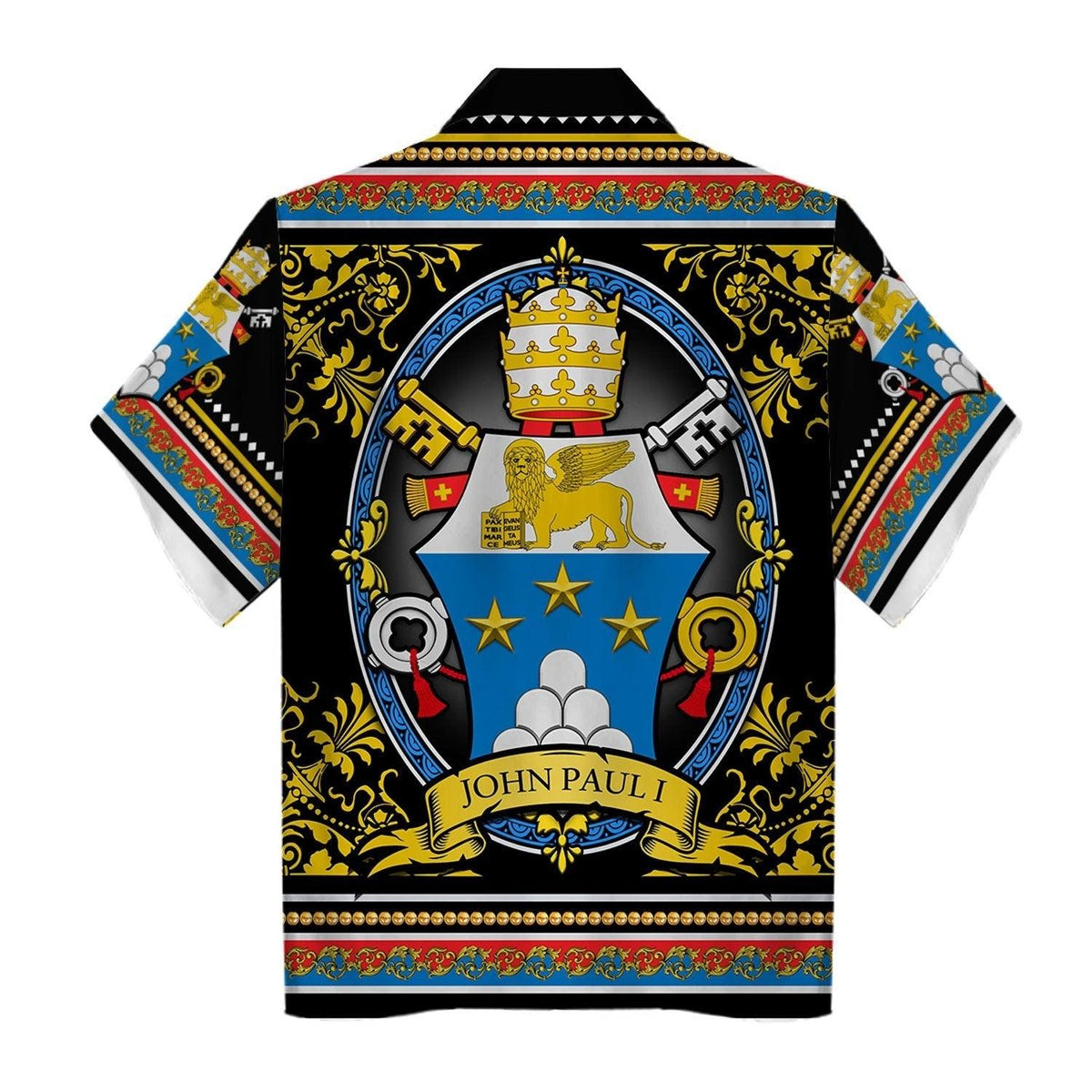 John Paul I Coat Of Arms Hawaiian Shirt - Gearhomie.com