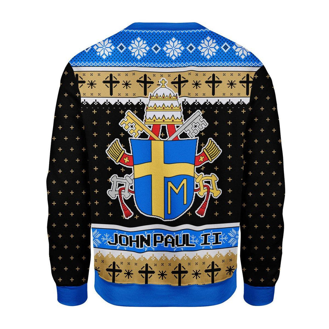 John Paul II Coat of Arms Christmas Sweater - DucG