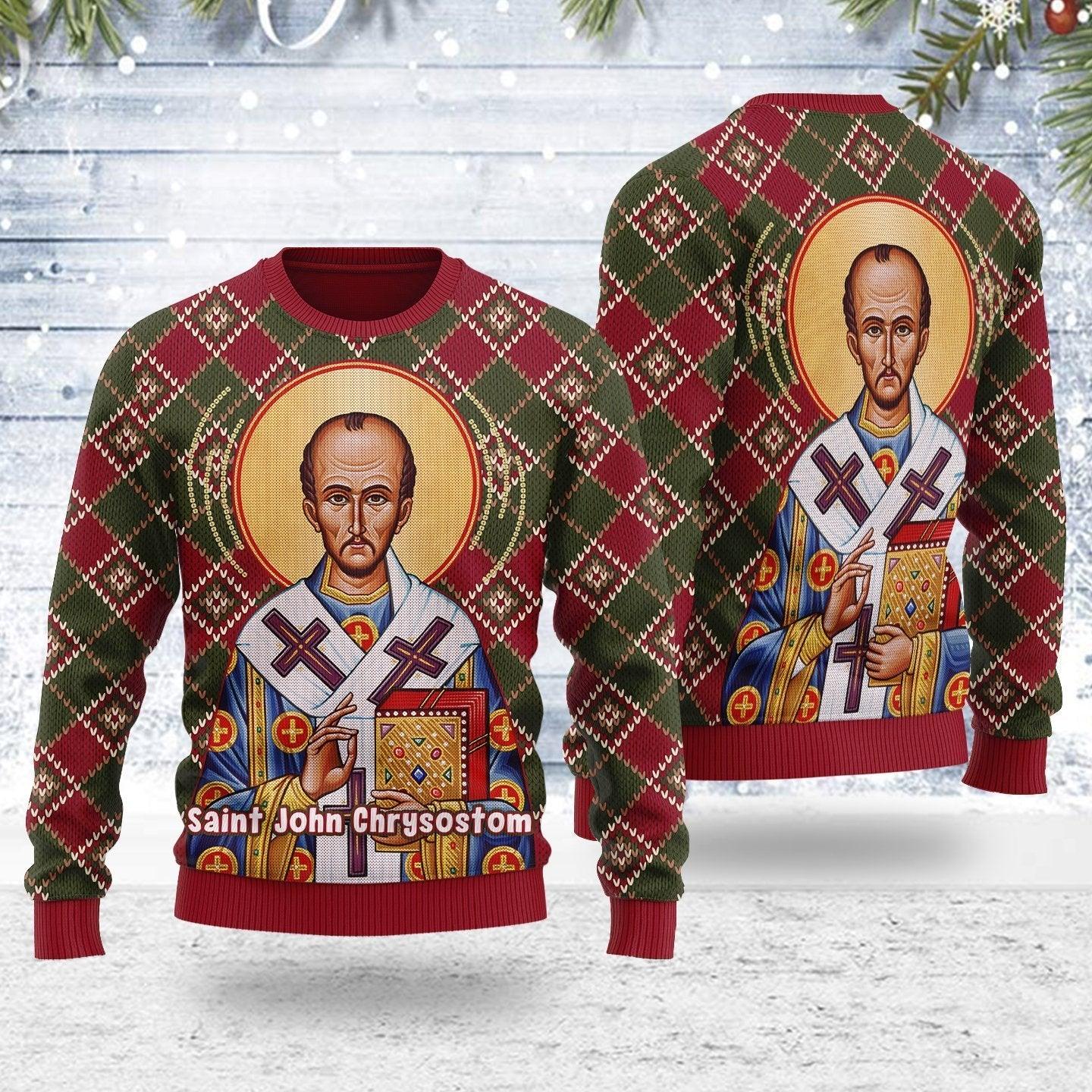 John the Apostle Ugly Christmas Sweater - CustomsPig