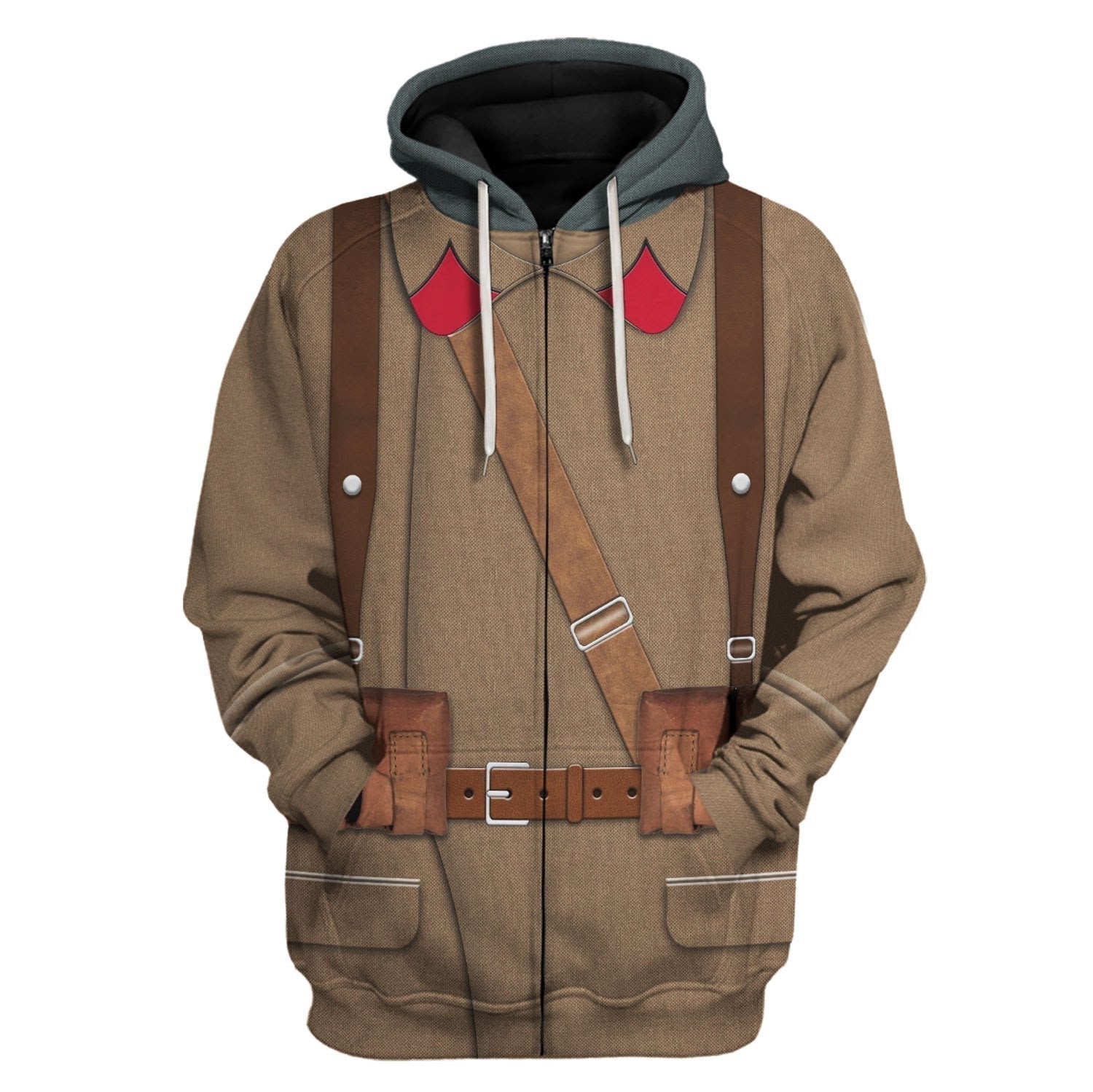 Red Army in Winter War 39-40 Fleece Zip Hoodie
