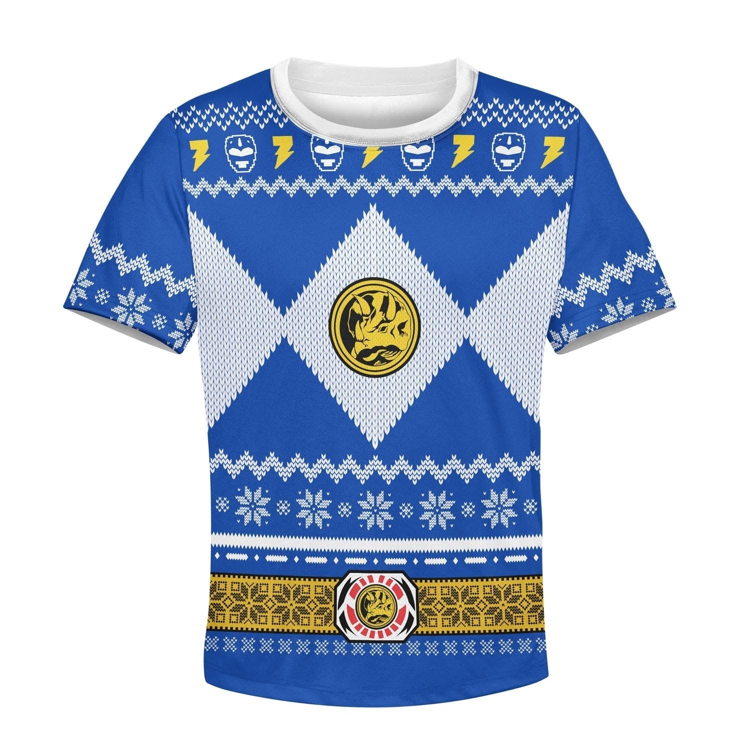 Gearhomies Unisex Kid Tops Pullover Sweatshirt Blue Mighty3D Apparel