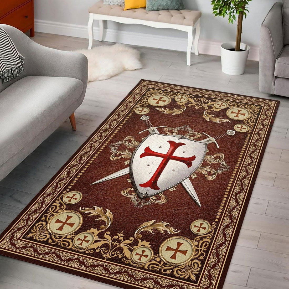 Knight Templar Rug - DucG