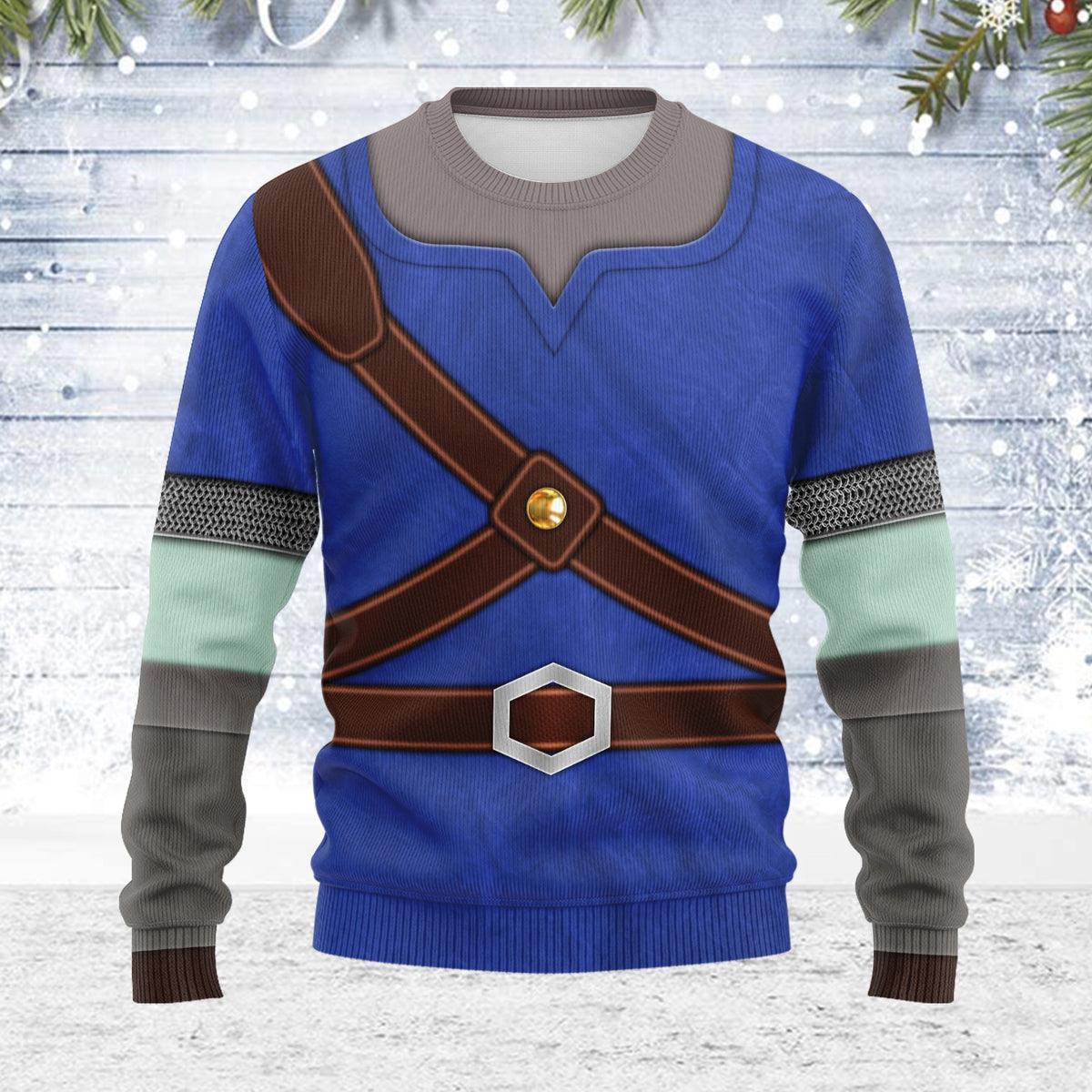 Knights of Skyloft Blue Themed Costume Unisex Christmas Wool Sweater - Gearhomie.com