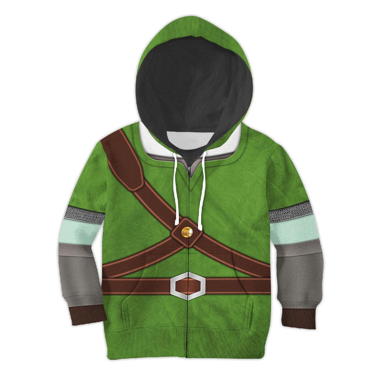 Knights of Skyloft Green Costume Kid Tops Hoodie Sweatshirt T-Shirt - Gearhomie.com