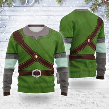 Knights of Skyloft Green Themed Costume Unisex Christmas Wool Sweater - Gearhomie.com