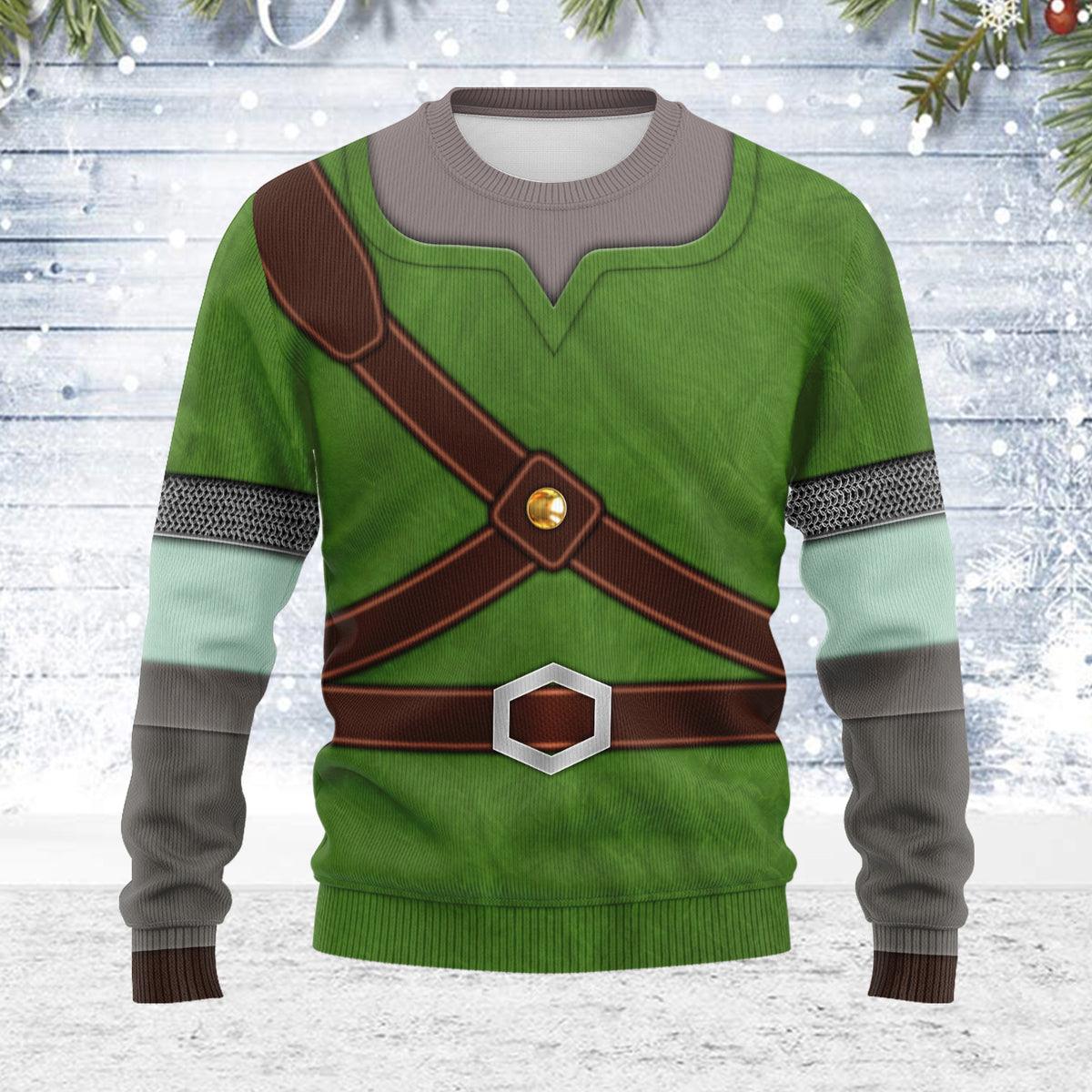 Knights of Skyloft Green Themed Costume Unisex Christmas Wool Sweater - Gearhomie.com