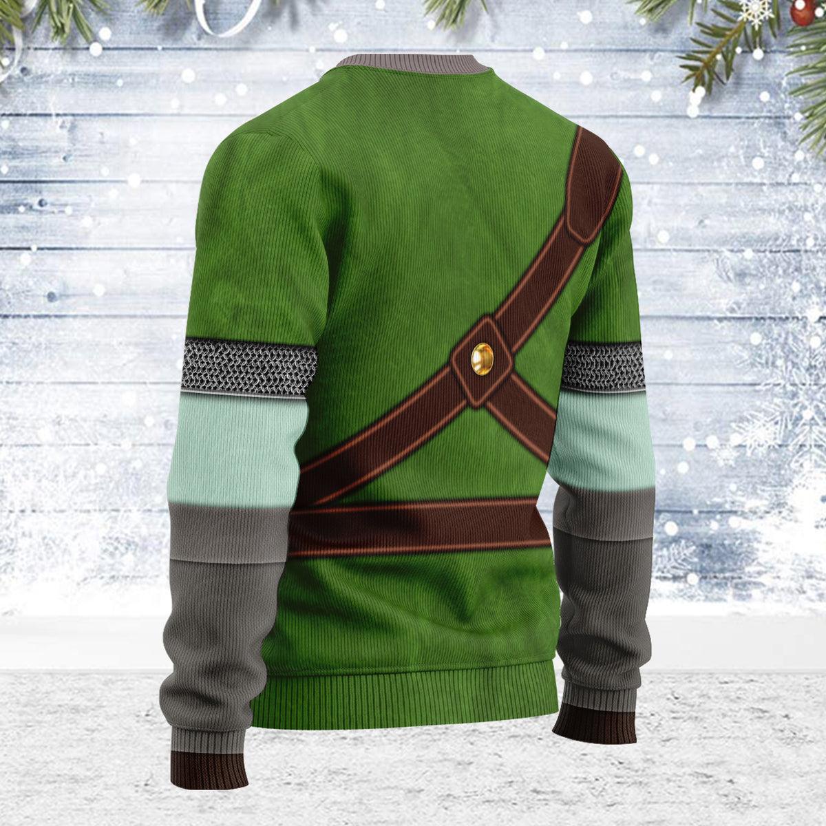 Knights of Skyloft Green Themed Costume Unisex Christmas Wool Sweater - Gearhomie.com
