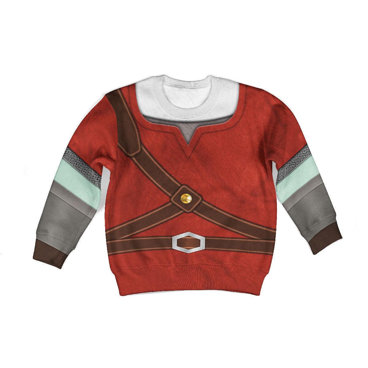 Knights of Skyloft Red Costume Kid Tops Hoodie Sweatshirt T-Shirt - Gearhomie.com