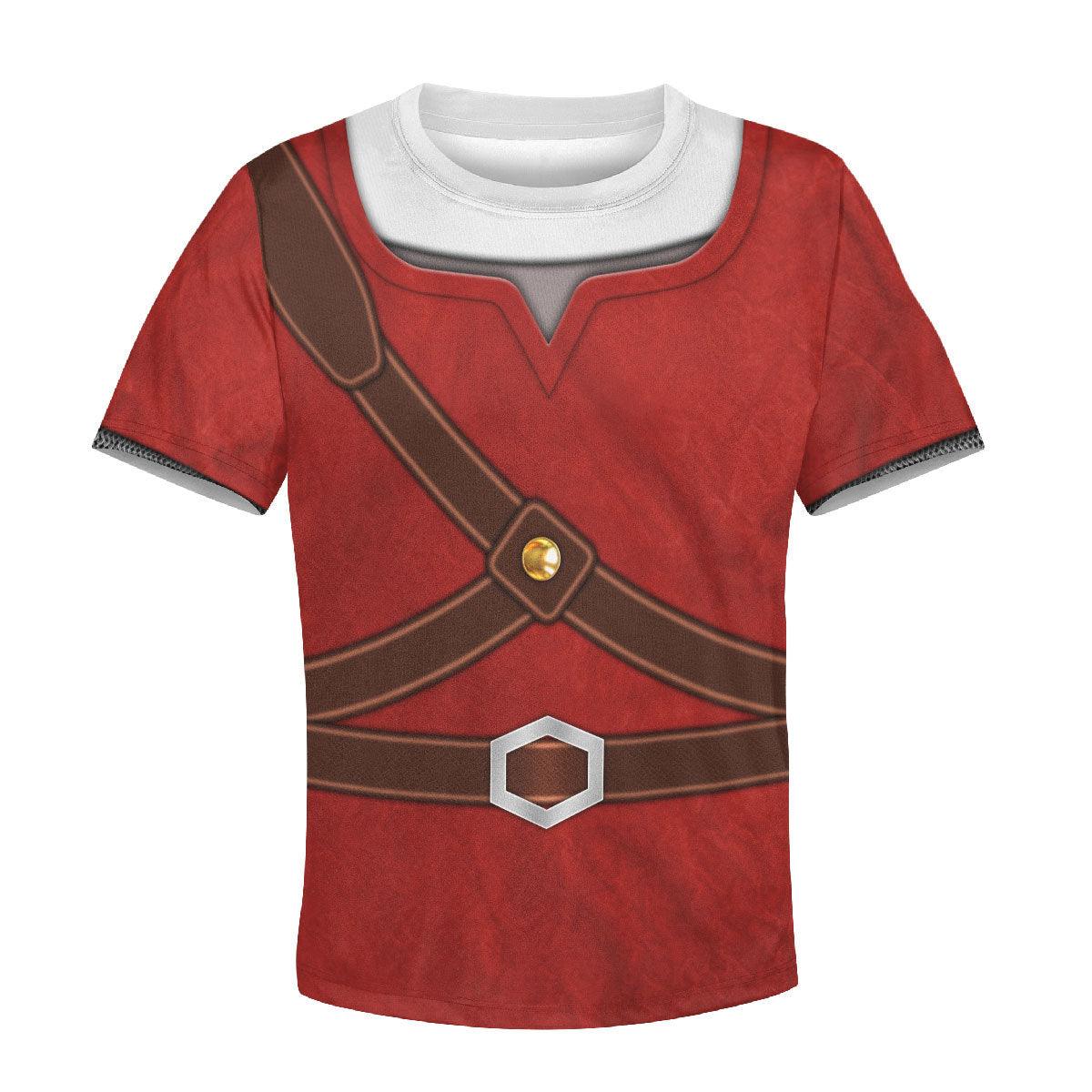 Knights of Skyloft Red Costume Kid Tops Hoodie Sweatshirt T-Shirt - Gearhomie.com