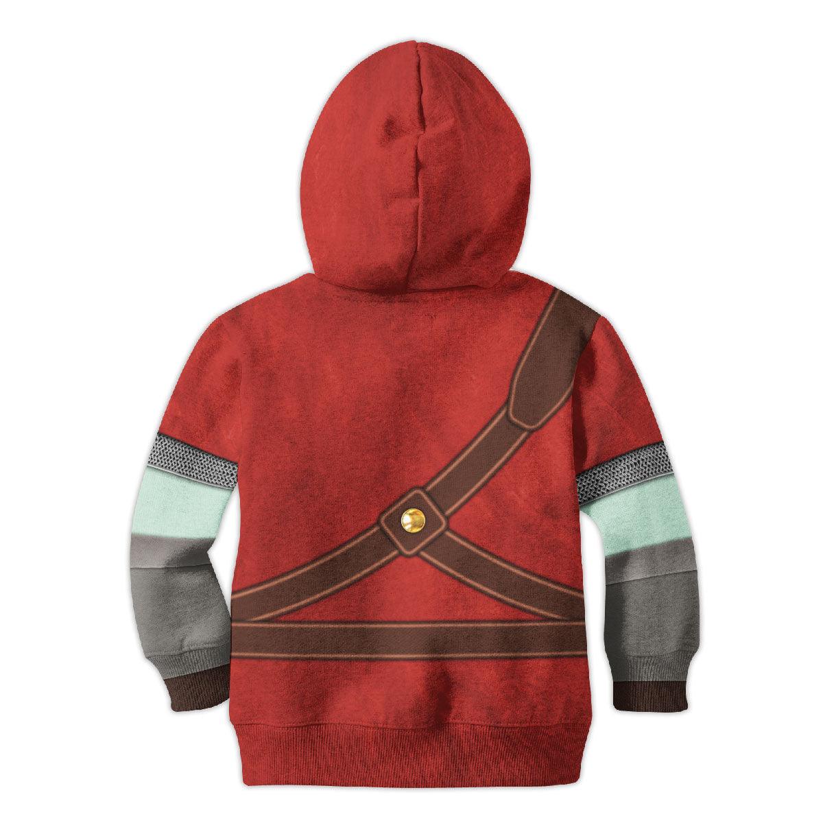 Knights of Skyloft Red Costume Kid Tops Hoodie Sweatshirt T-Shirt - Gearhomie.com