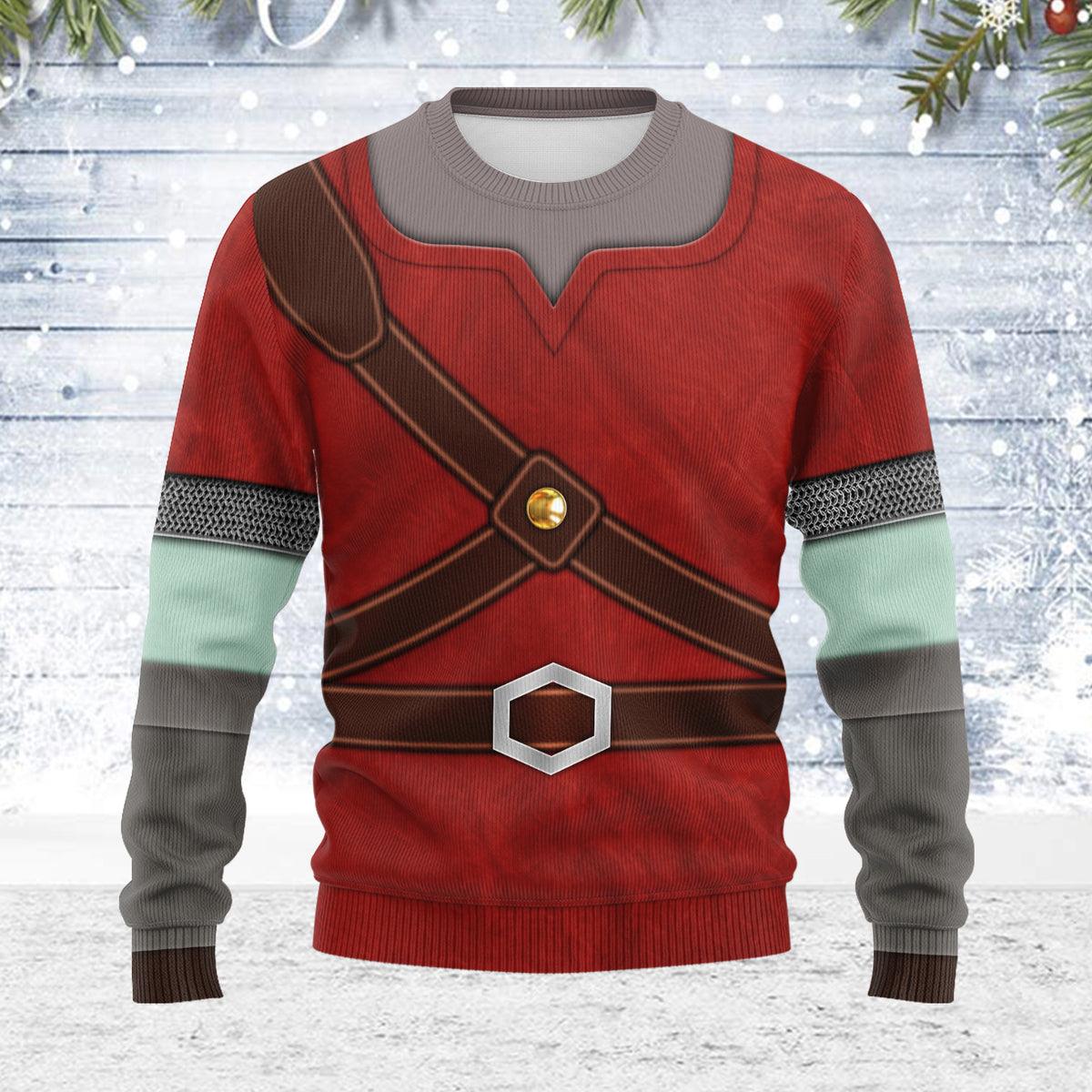 Knights of Skyloft Red Themed Costume Unisex Christmas Wool Sweater - Gearhomie.com
