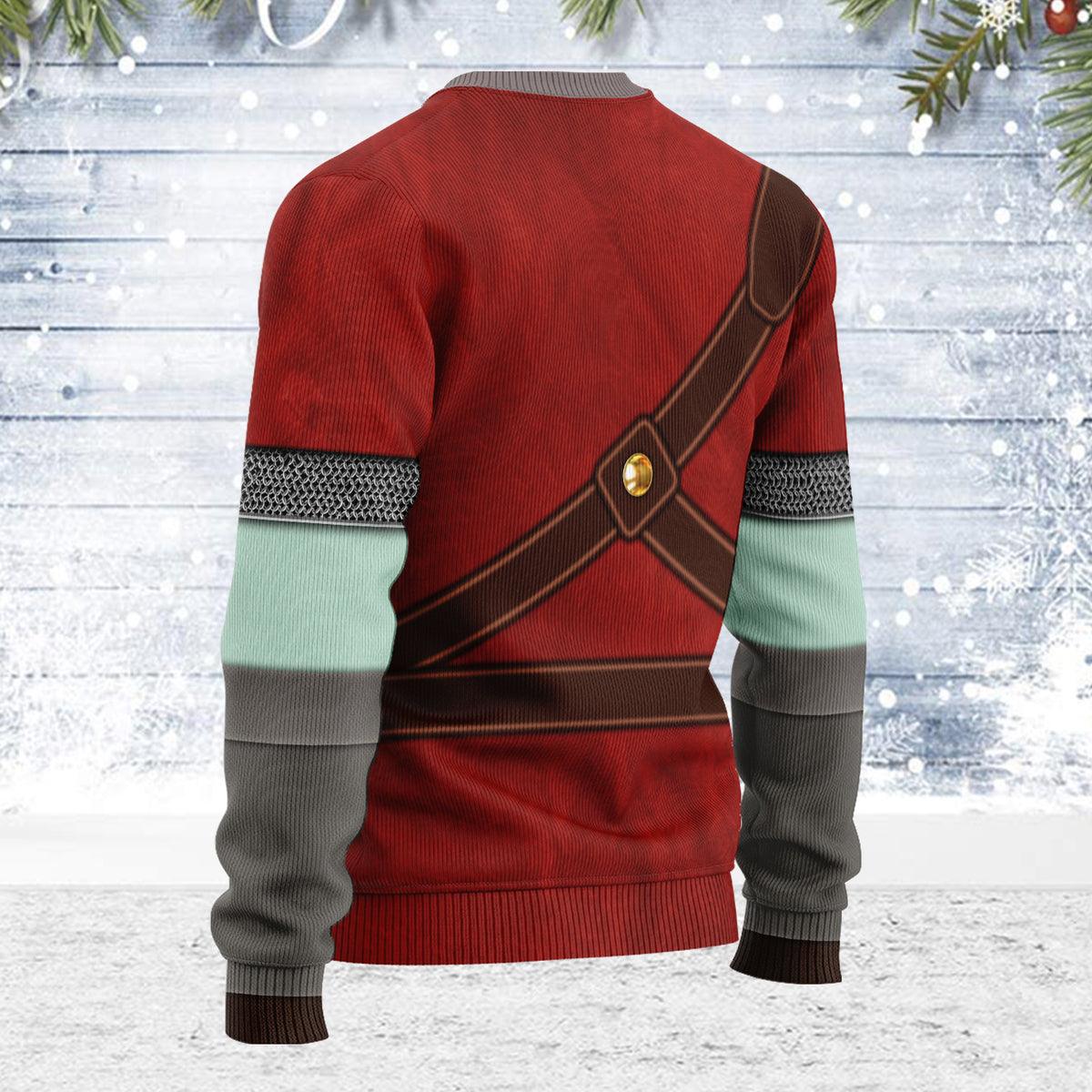 Knights of Skyloft Red Themed Costume Unisex Christmas Wool Sweater - Gearhomie.com