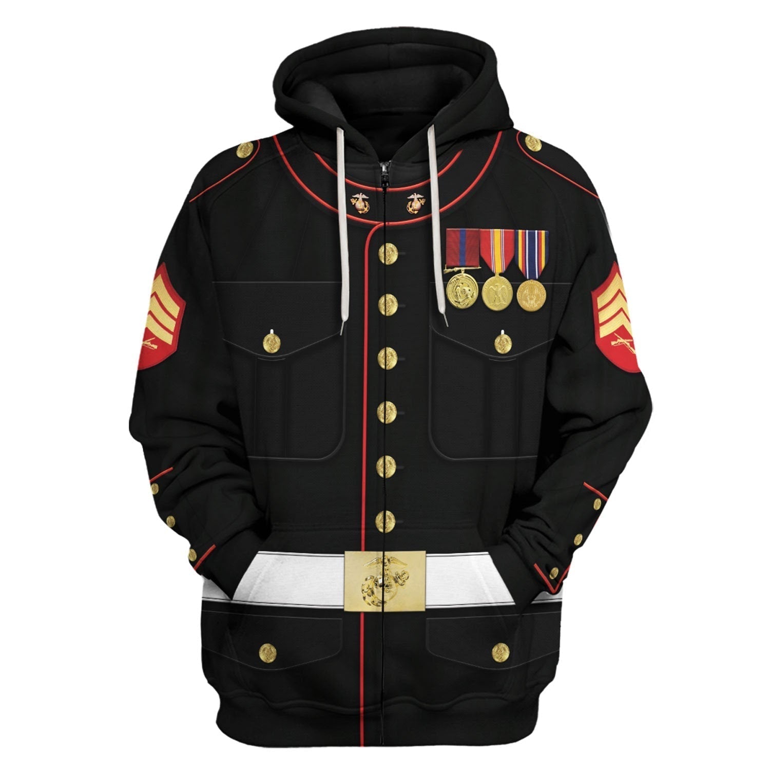 Personalize Rank and Branhches Marine Corp Blues Uniform